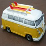 VW Camper Van Money Box Surf 2 Yellow