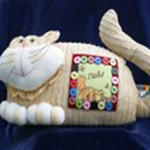 Corduroy Cat Door Stop