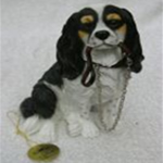 Cavalier King Charles Spaniel with Lead