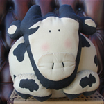 Fat Cow Fabric Door Stop