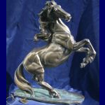 Wild Stallion Horse Sculpture